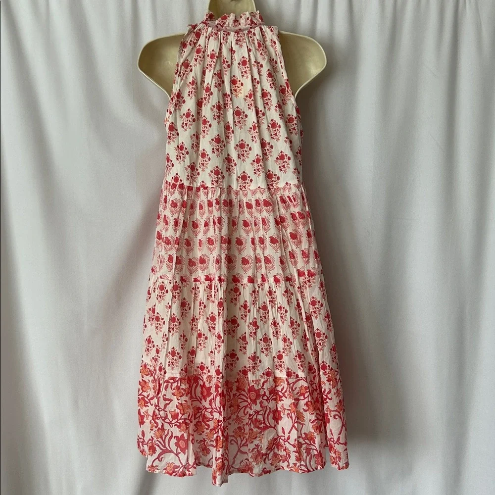 Ro's Garden NWT Red Floral Sofia Sleeveless Ruffle Short Dress **Size XS** 🌺🌺 - Picture 2 of 9